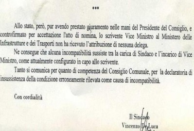 lettera deluca al governo