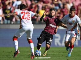 Fase di gioco di Salernitana Catanzaro